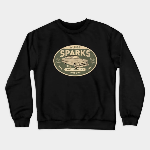 Chevy Bel Air Garage by © Buck Tee Originals Crewneck Sweatshirt by Buck Tee